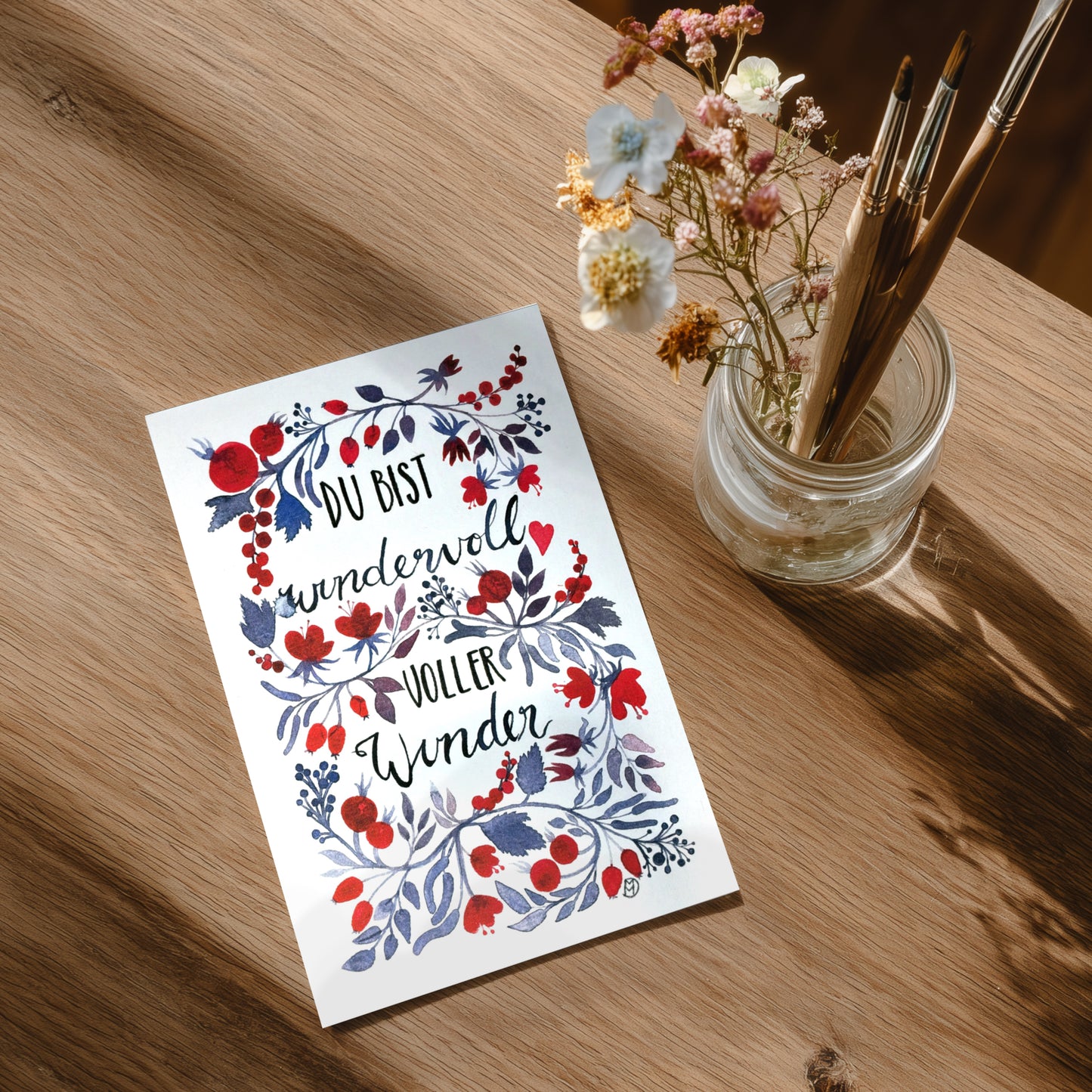 Du bist wundervoll -Johanni -A5 Karte